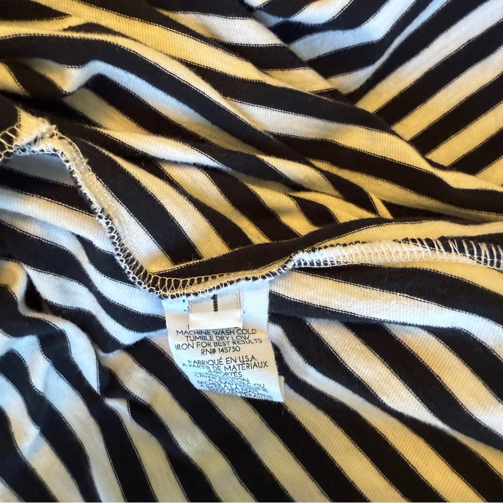 M.D.S. Stripes Charlotte Cami Midi Dress Size 1 Excellent Condition Navy & White - Picture 8 of 10